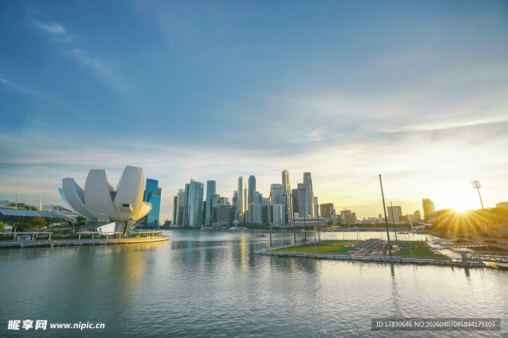 新加坡城市滨水绝美风光