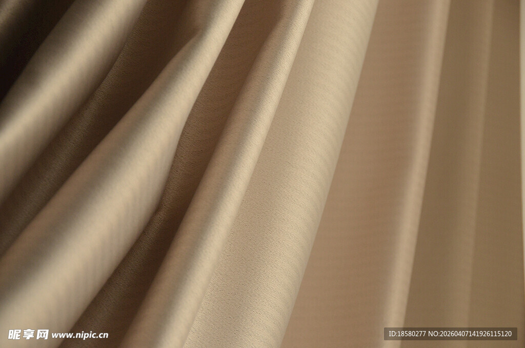 米色丝绸绸缎布料纹理展示