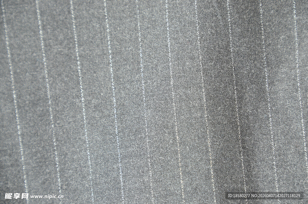 灰色条纹布料纹理特写