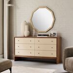 现代简约风格的梳妆台与镜