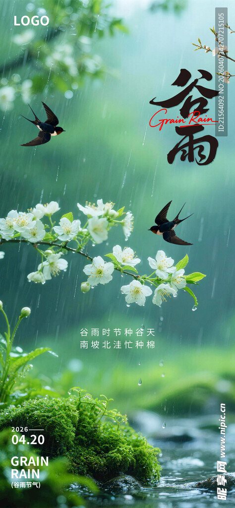 谷雨节气海报