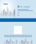 城市天际线简约背景设计