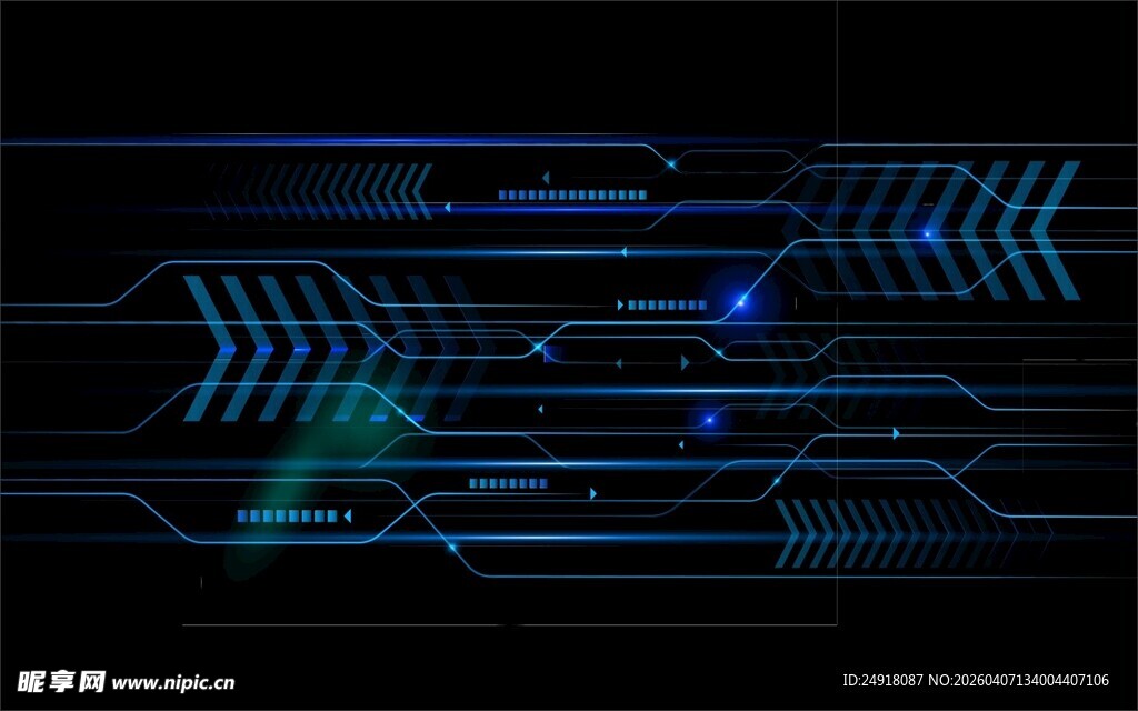 科技海报 蓝色科技背景