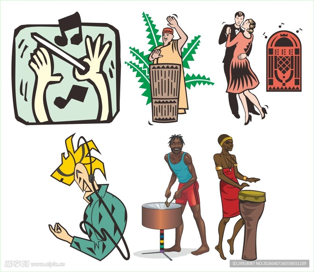 多样音乐表演艺术瞬间