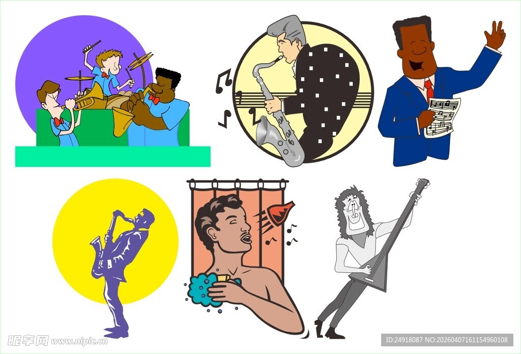 创意卡通人物插画作品