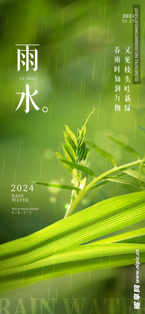 雨水海报 