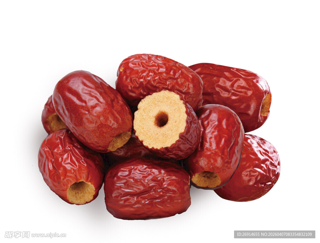 免抠图去核红枣