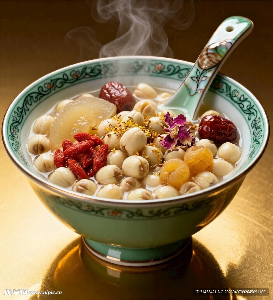 超高清 莲子羹 莲子红枣滋补养