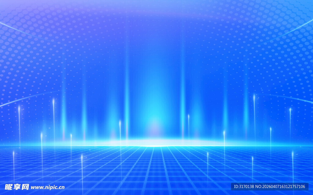 科技感蓝色线条未来背景