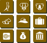 旅行相关图标集合