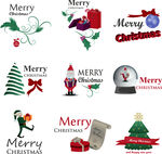 圣诞装饰元素集合