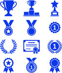 奖杯奖章图标集合