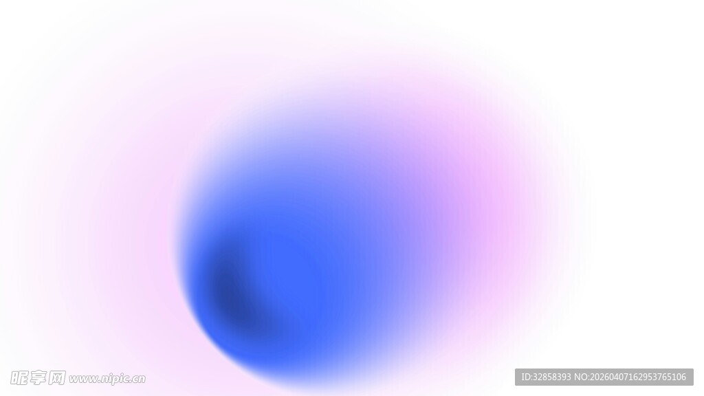 梦幻渐变蓝色球体