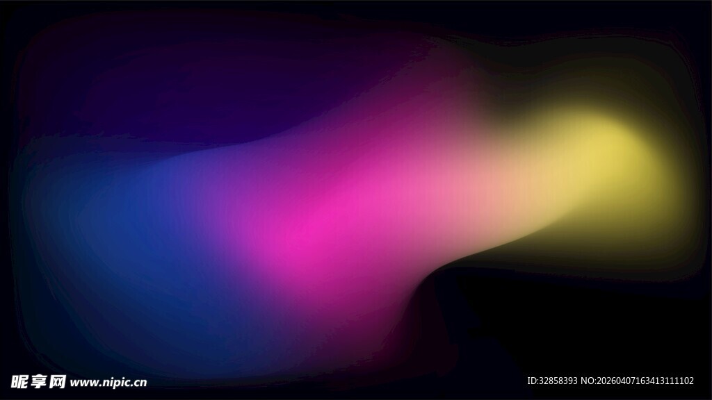 梦幻炫彩渐变光影背景