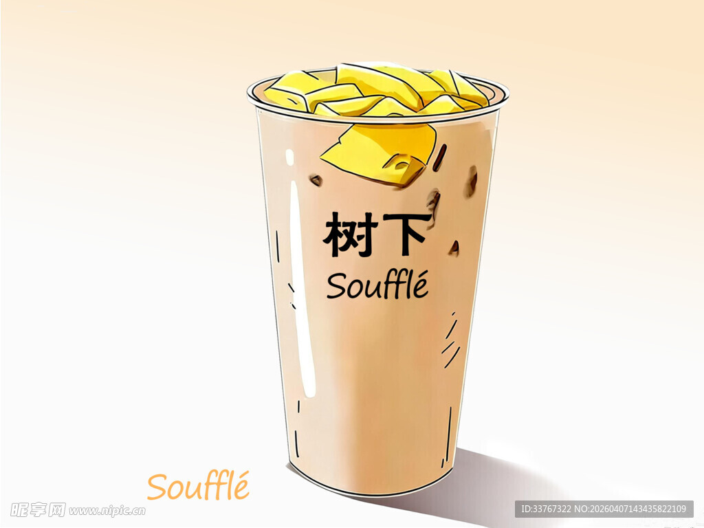 布丁奶茶外卖图