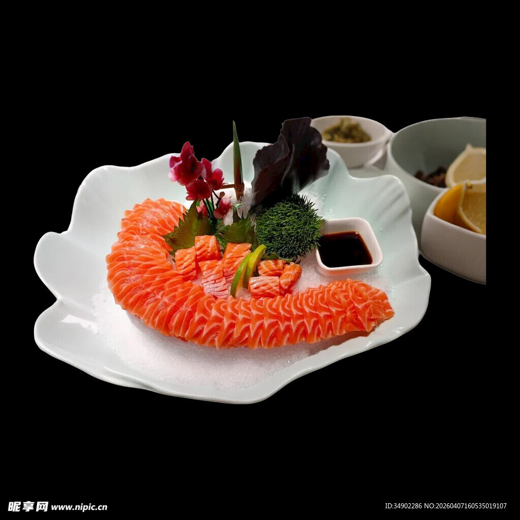 美味三文鱼刺身