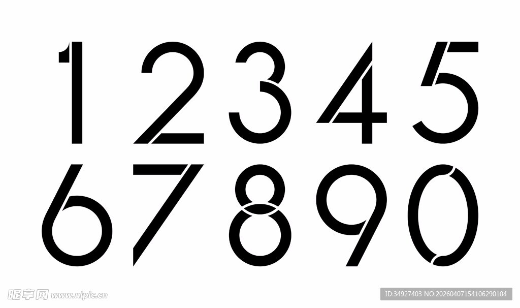创意数字 矢量