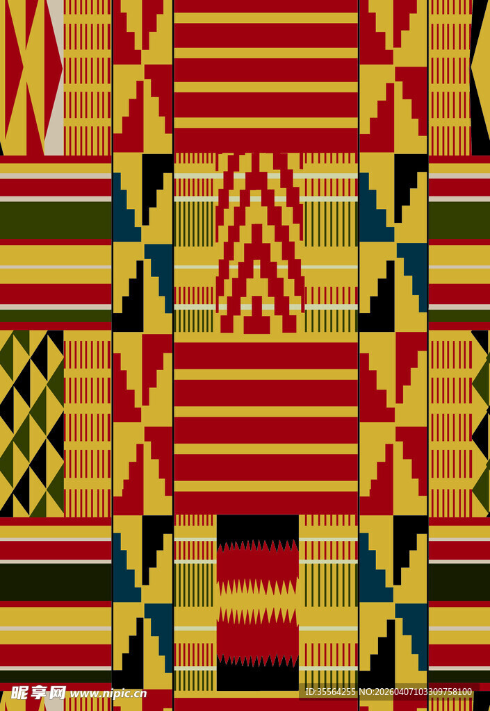 对称色块