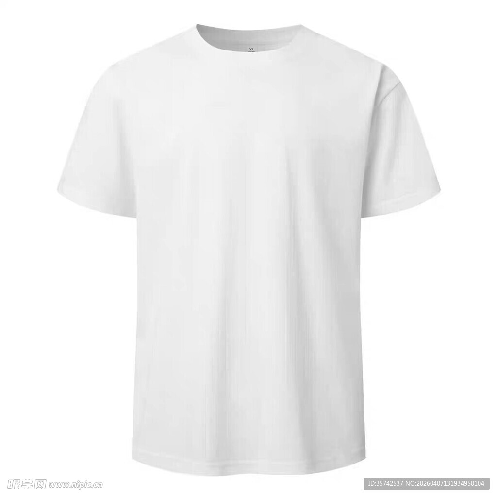 白色纯棉短袖T恤