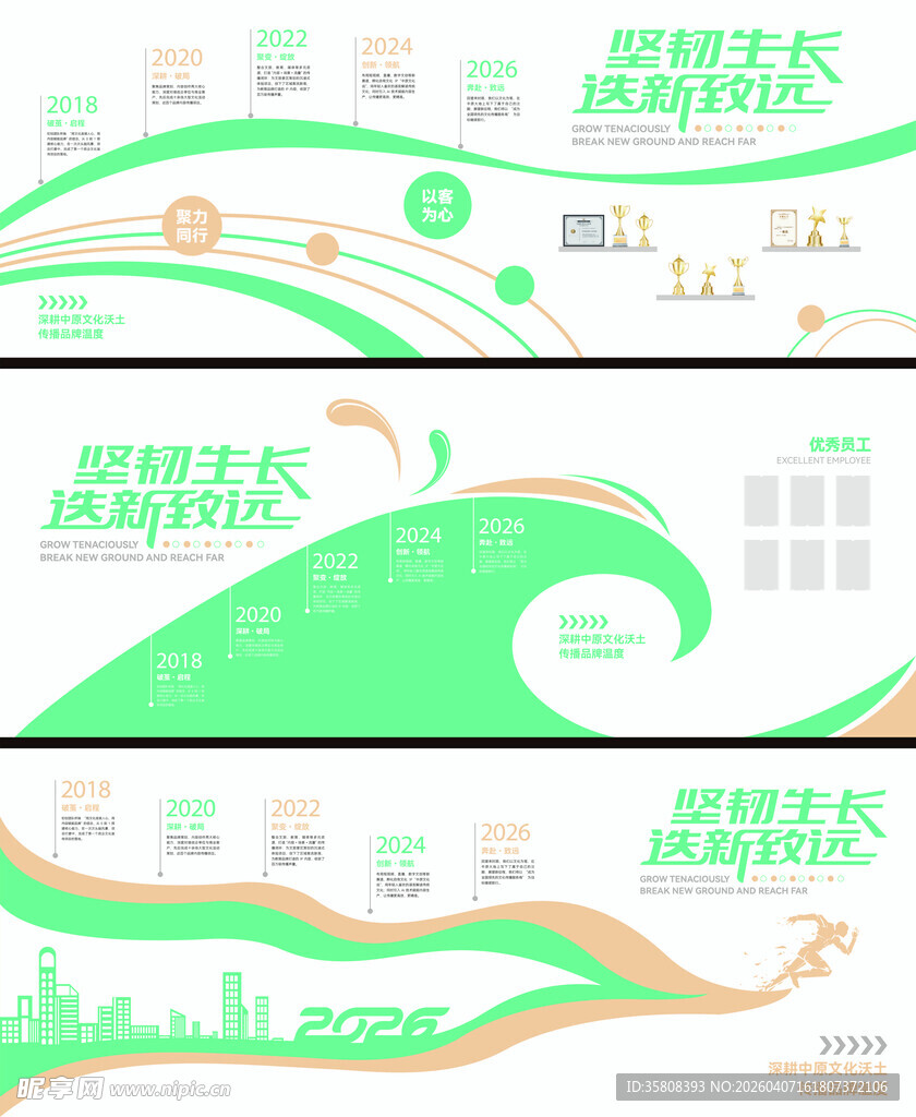 企业发展历程文化墙