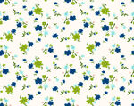 蓝绿小花图案背景