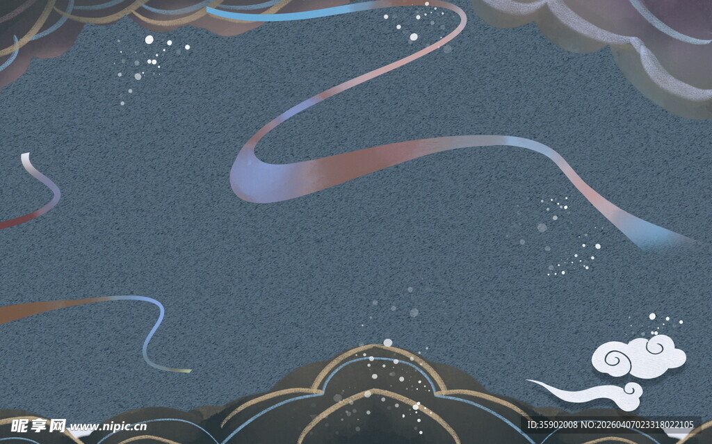 梦幻云海飘带奇幻景象