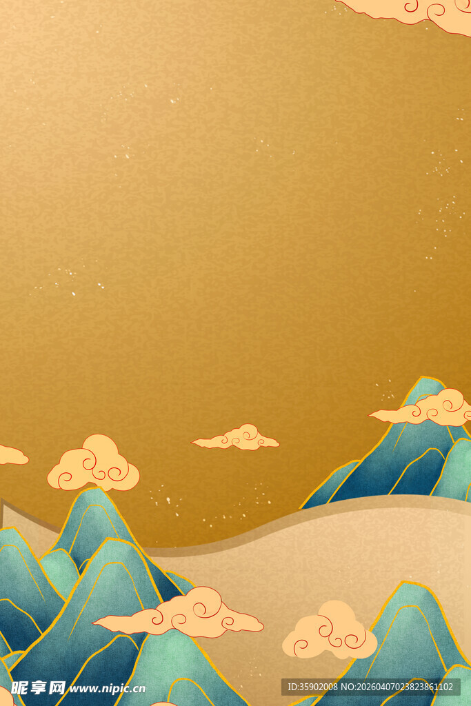 古风山水背景图