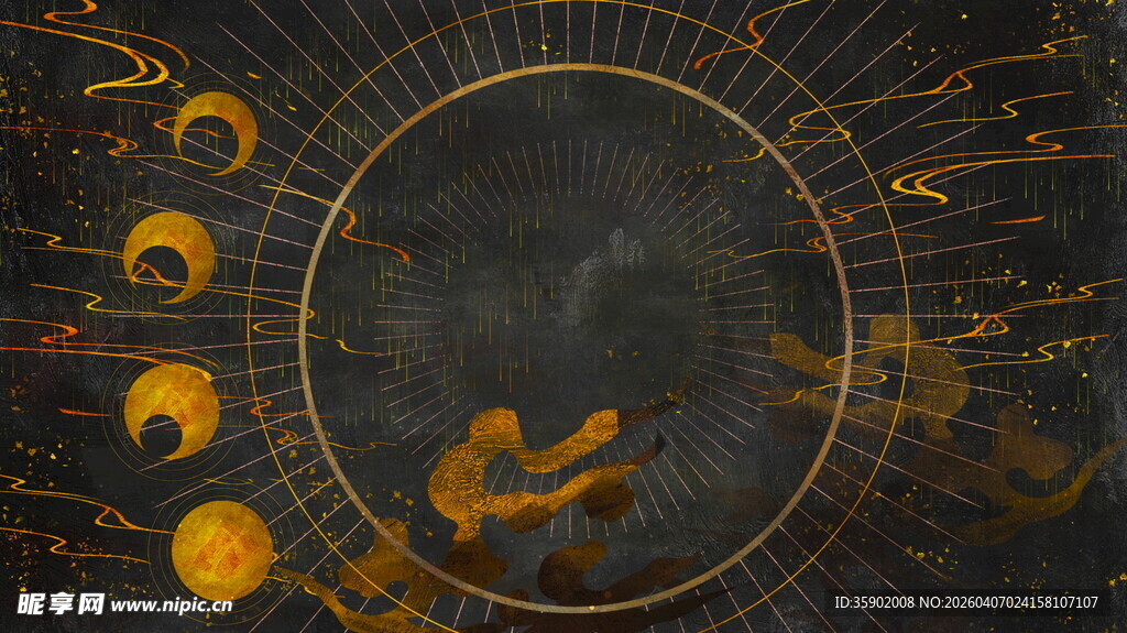 神秘月相占星图案