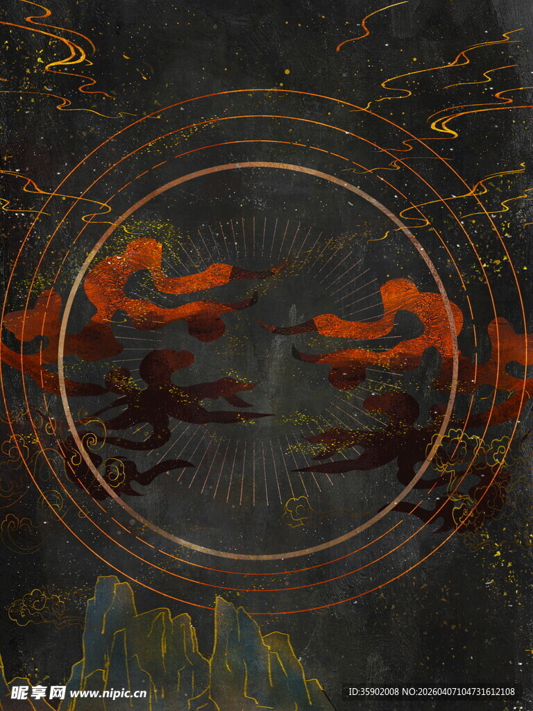 梦幻星空下的奇幻景象