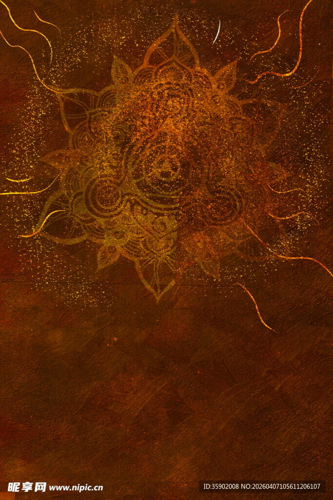 抽象炫彩花纹图案