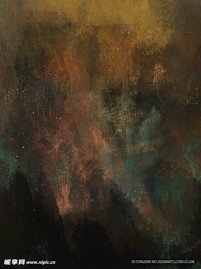 抽象色彩斑斓的梦幻画作