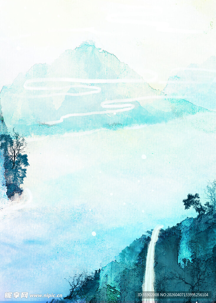 梦幻山水间的诗意景致