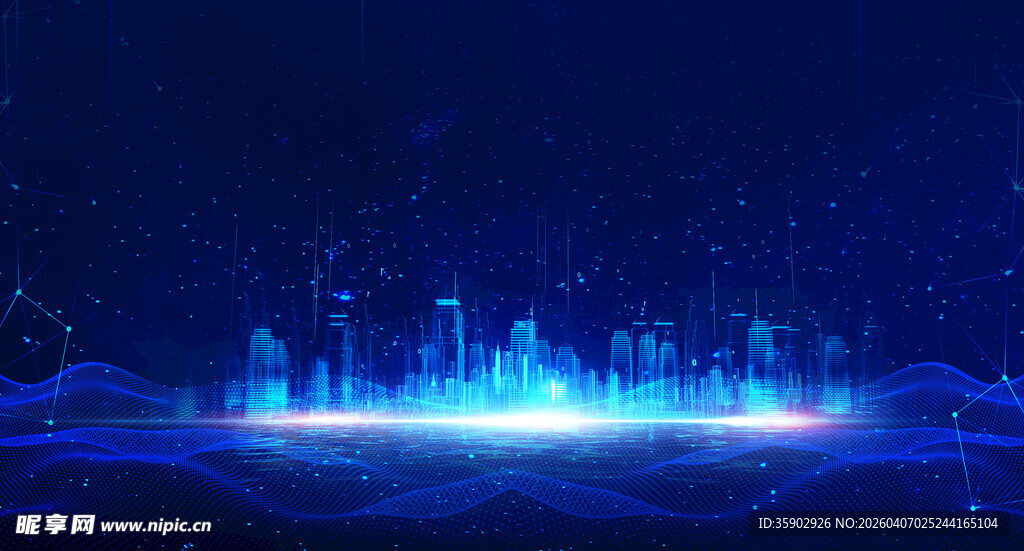 梦幻科技城市夜景