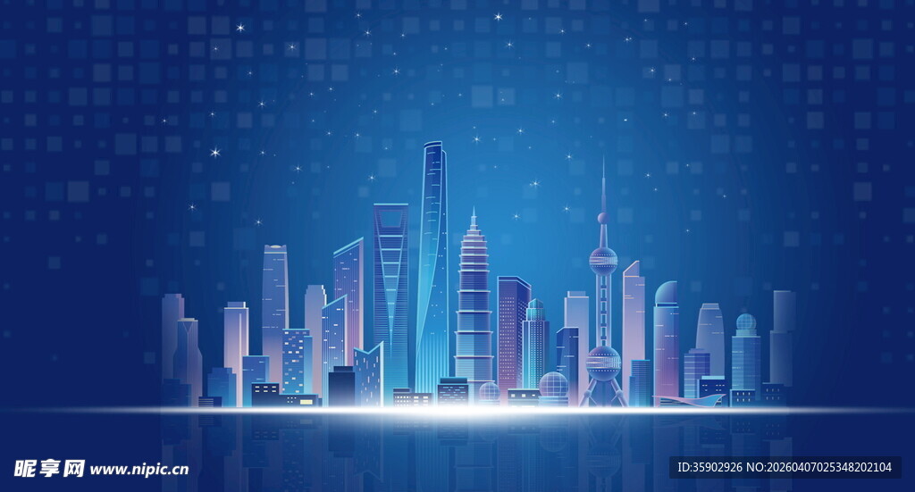 科技感城市夜景