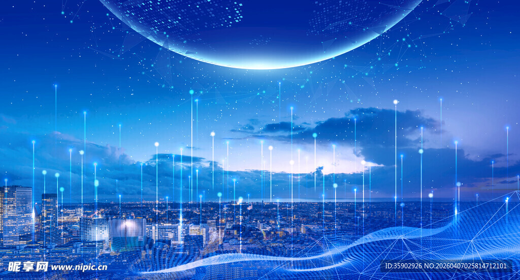 梦幻科技城市夜景