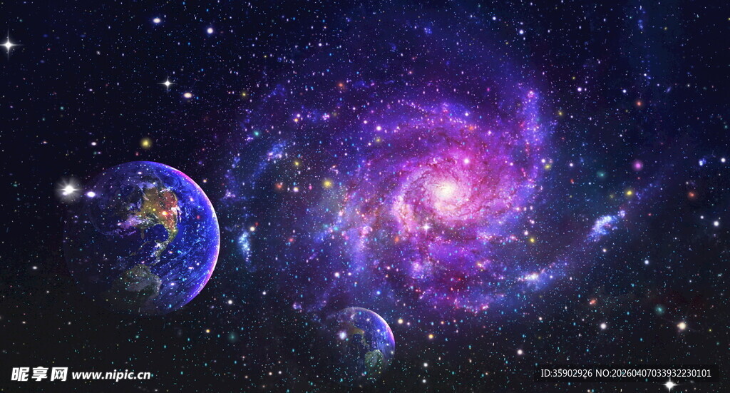 梦幻宇宙星系图景