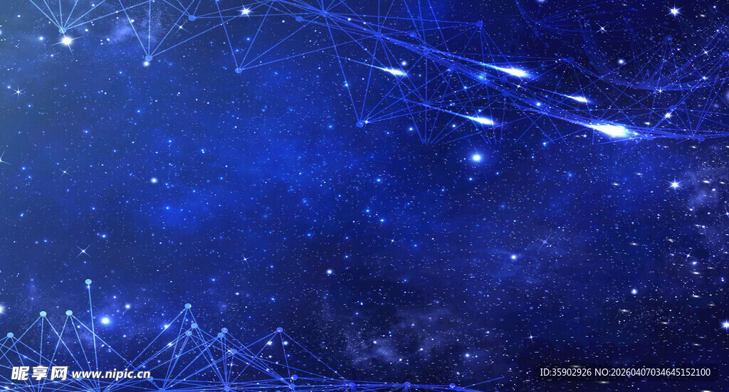 梦幻星空流星划过天际