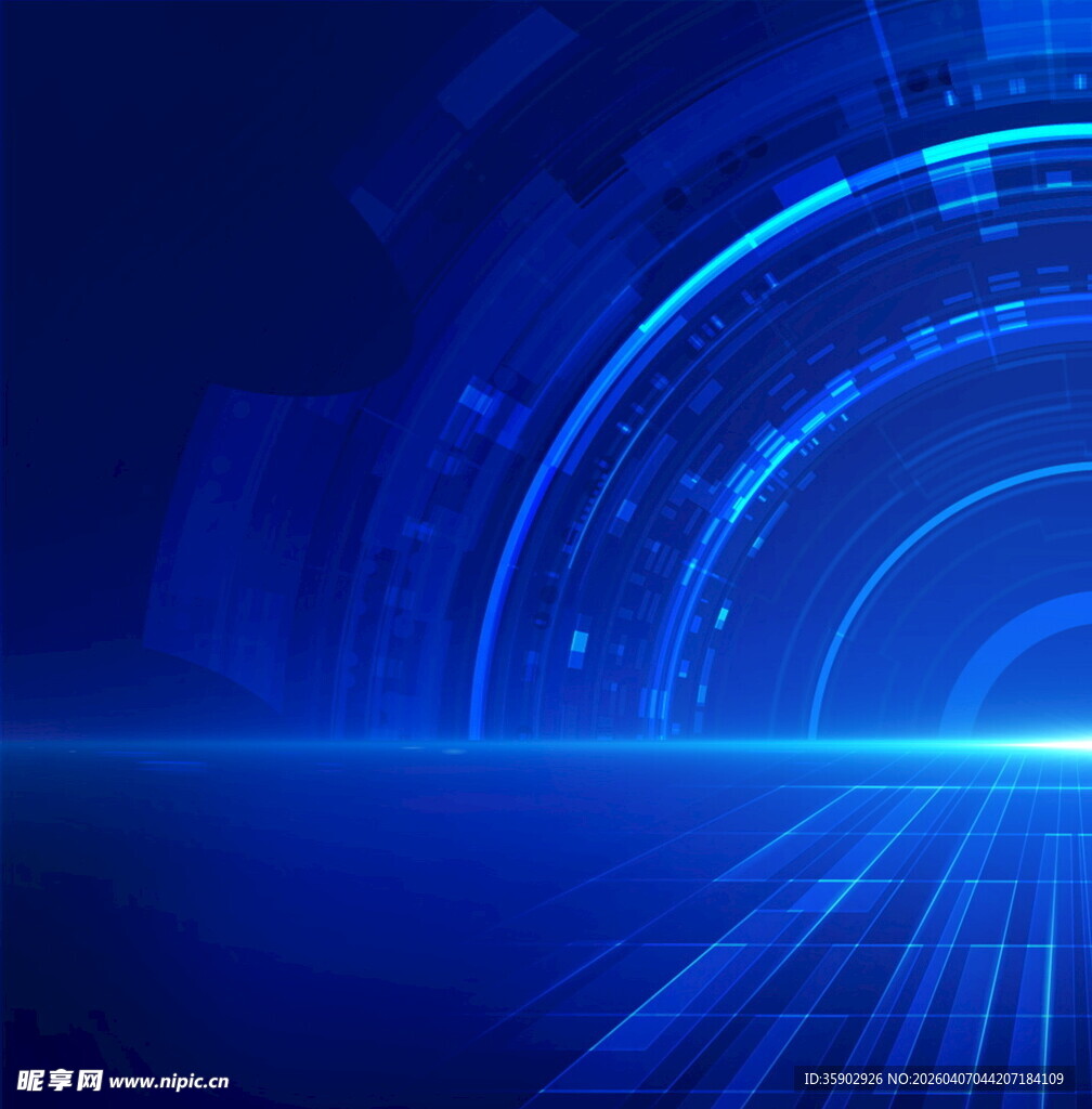 科技蓝色未来感背景画面