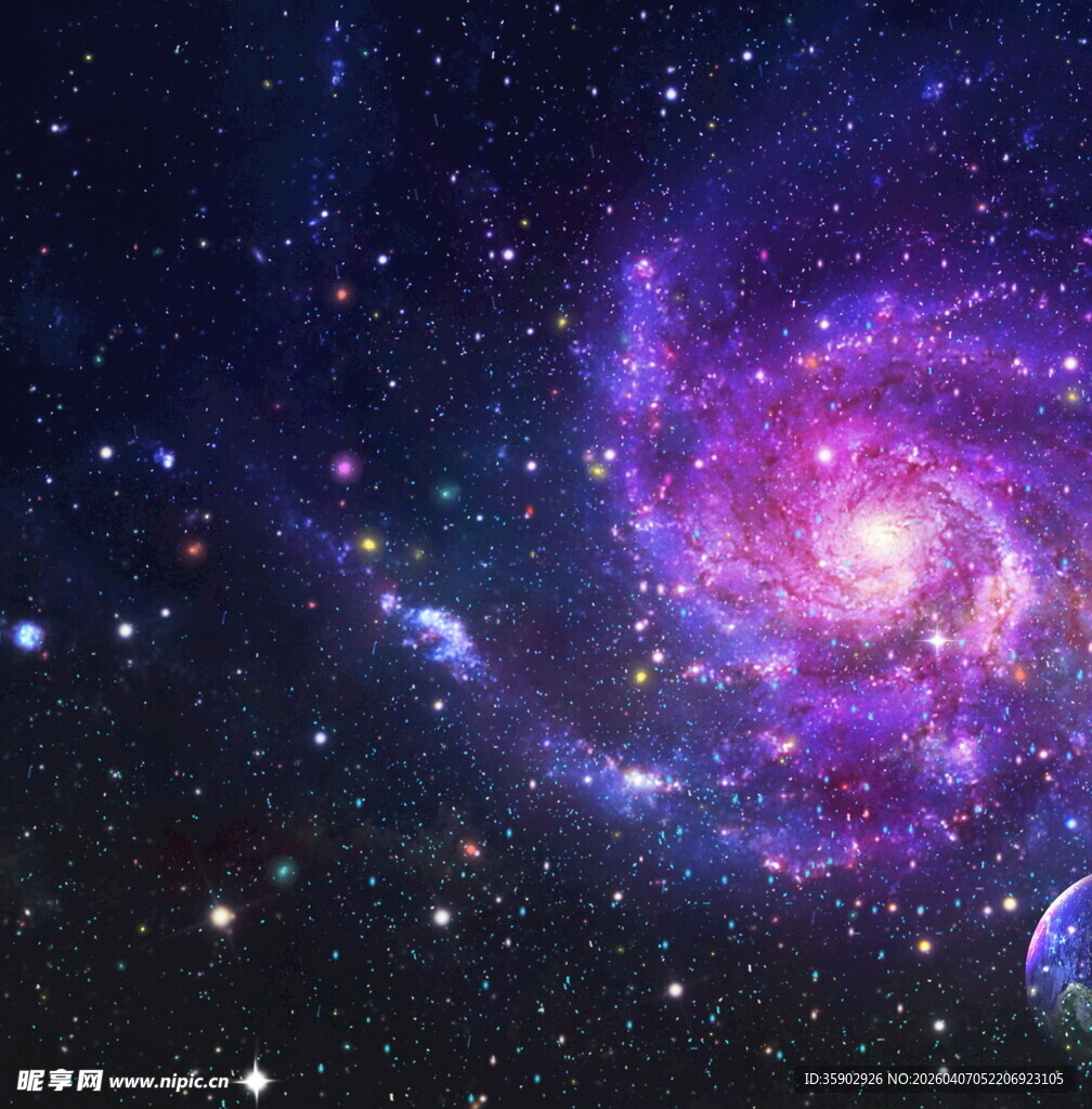 绚丽星系星空美景