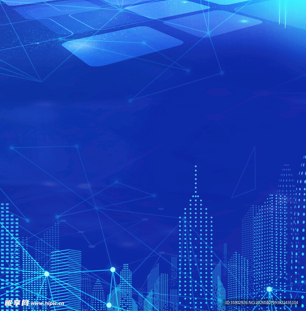 科技感城市夜景背景图