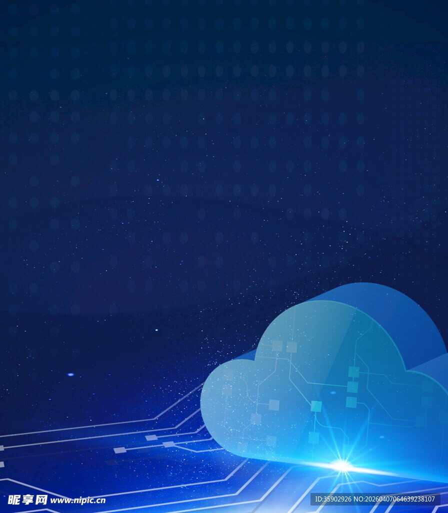 科技感云数据背景画面