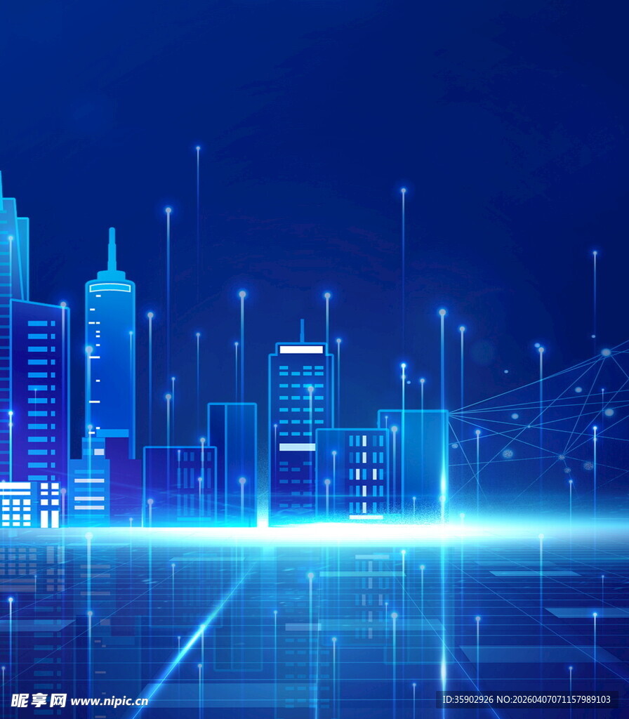 科技感都市夜景