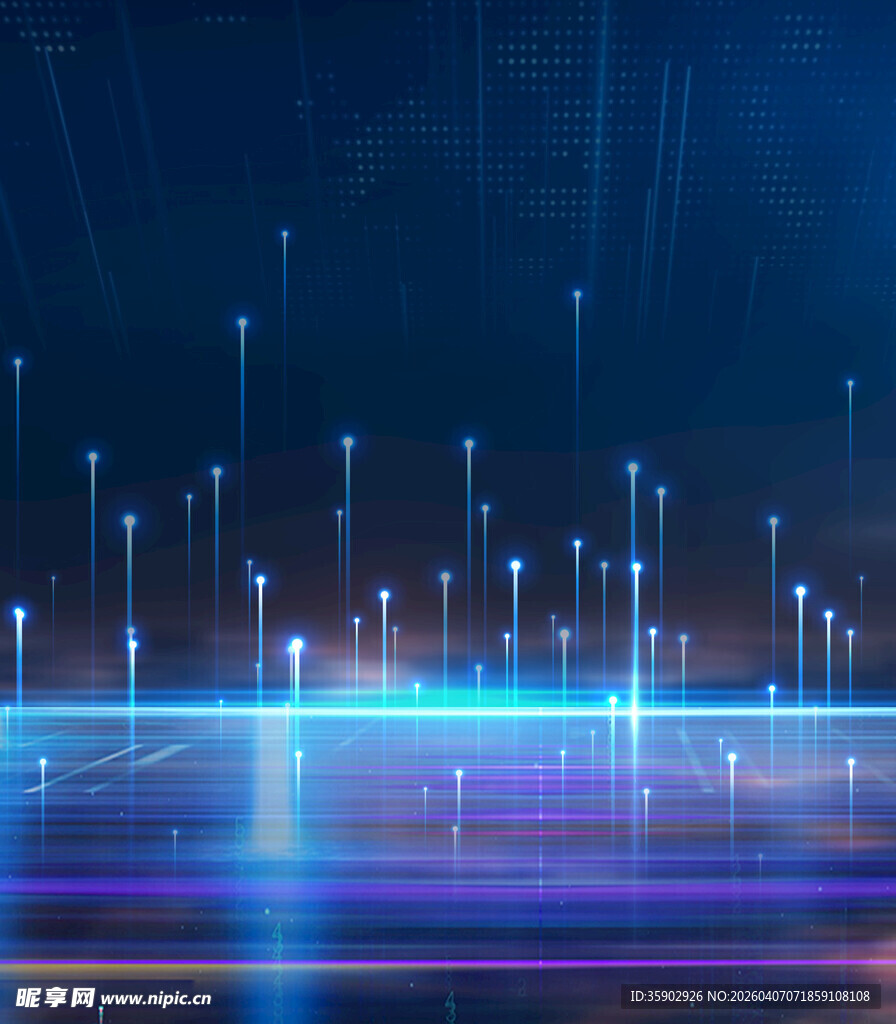 科技感蓝光线条动态背景图