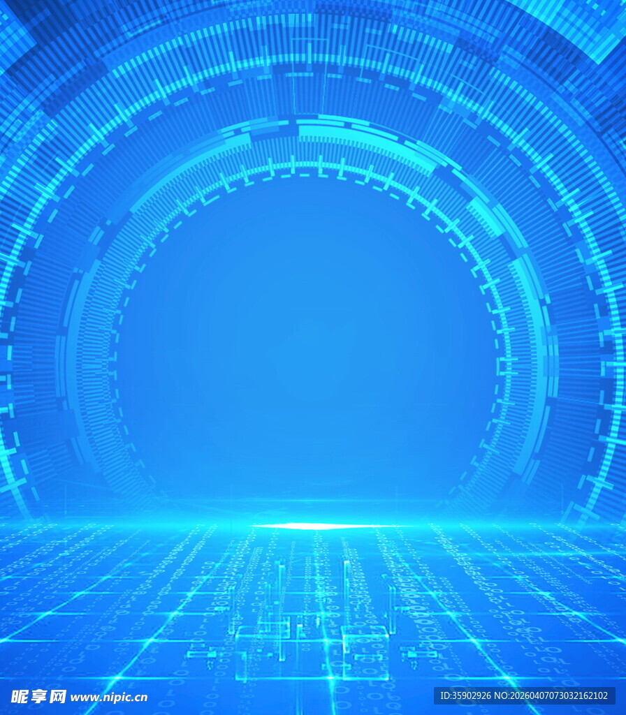科技感蓝色未来感背景画面
