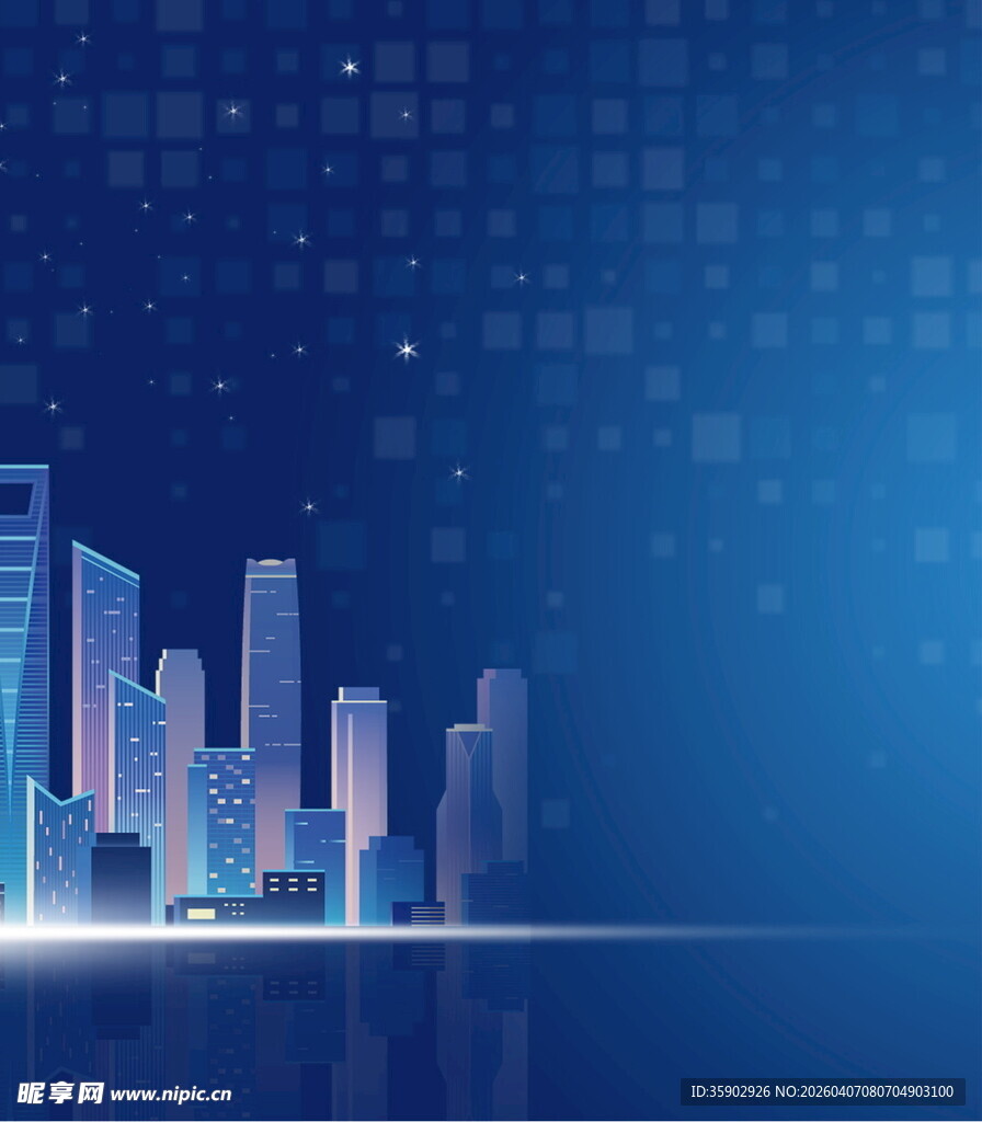 科技感城市夜景背景图