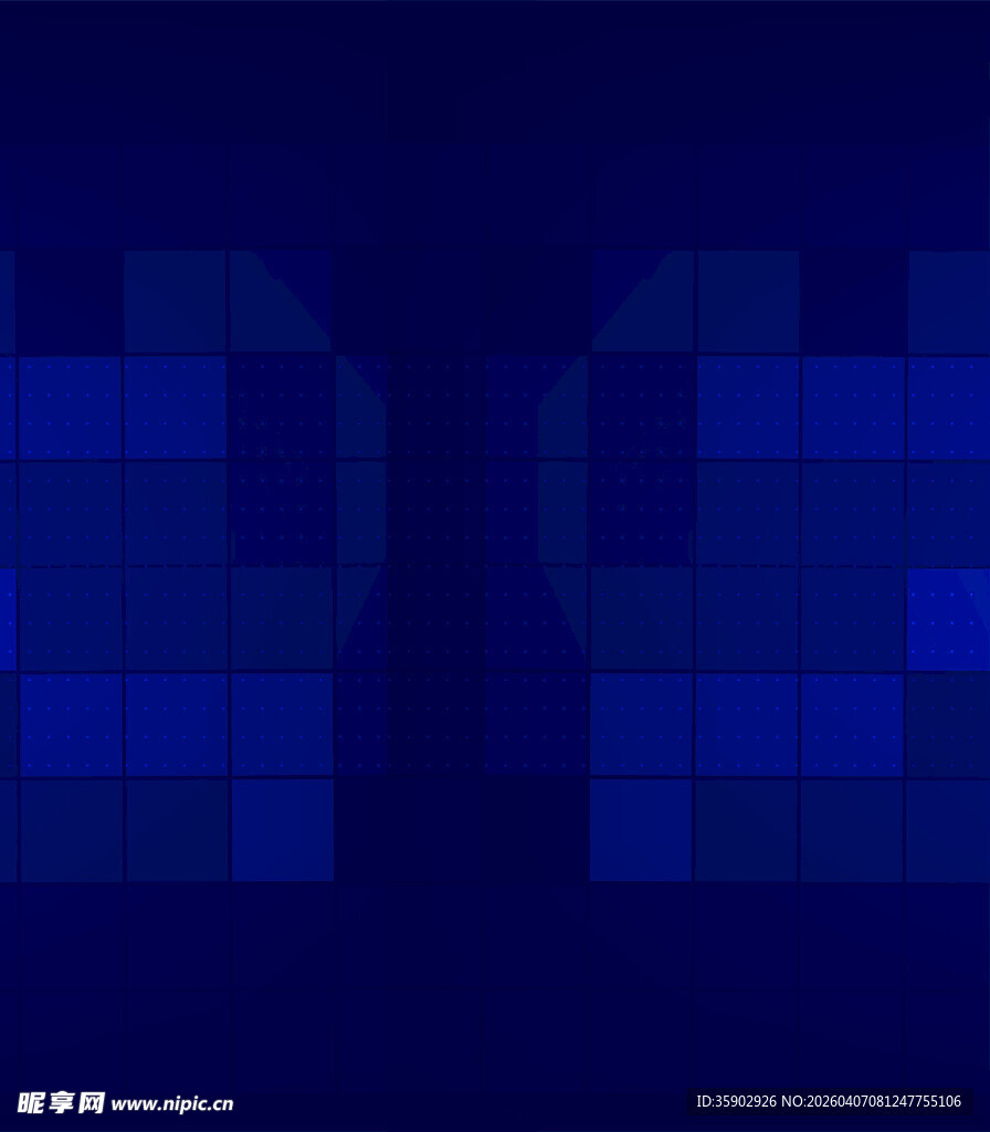 深蓝色像素风格图案元素