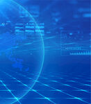 科技感蓝色数字背景画面