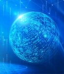 科技感地球数字可视化