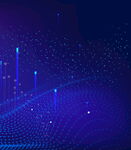 科技感蓝色数据动态背景