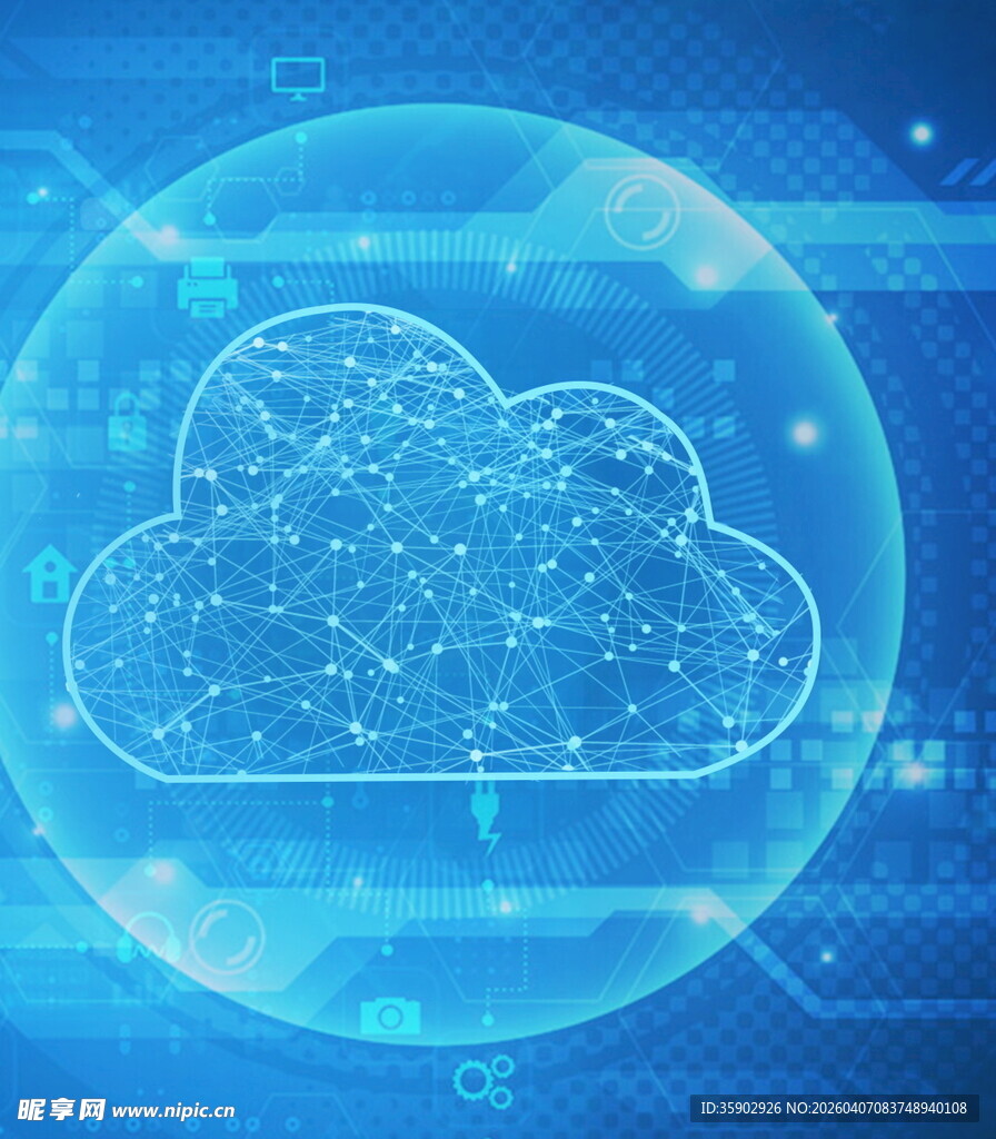 科技感云概念图像